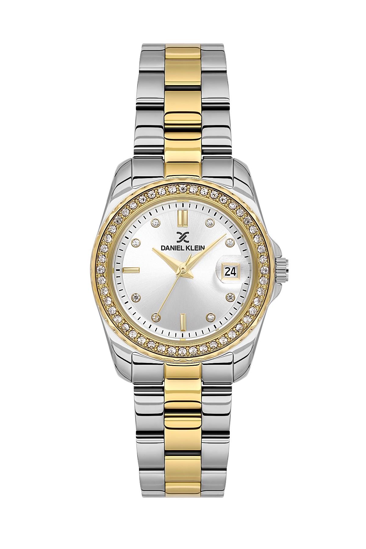 Daniel Klein Premıum Metal Çift Renk  Kordon Kasa Spor Kadın Kol Saati DK.6.14134-3