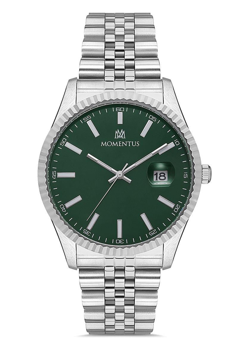 Momentus Metal klasik Gümüş Renk Erkek Kol Saati