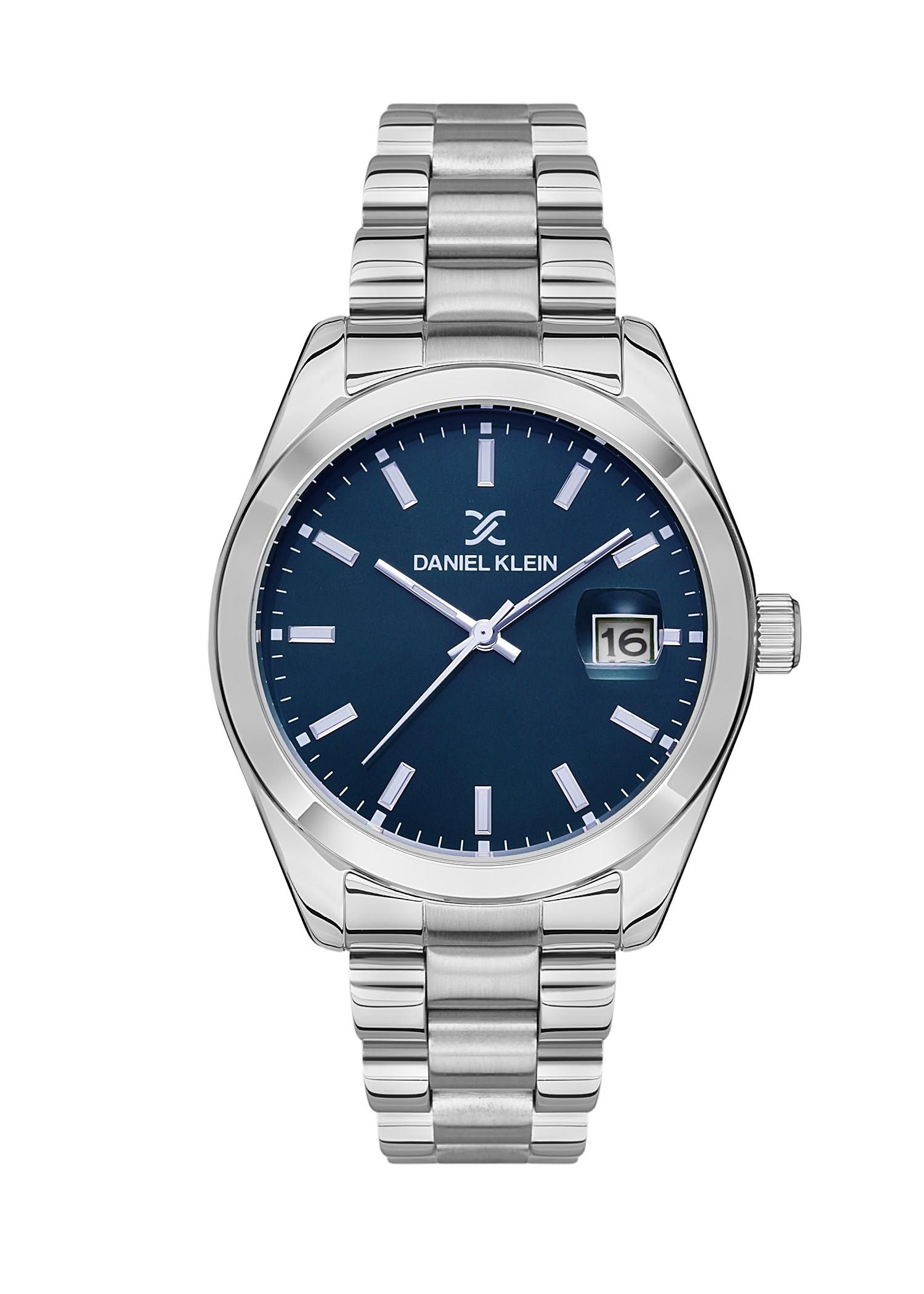 Daniel Klein Premium Spor Metal Lacivert Kadran Takvimli Erkek Kol Saati DK.1.13370-9