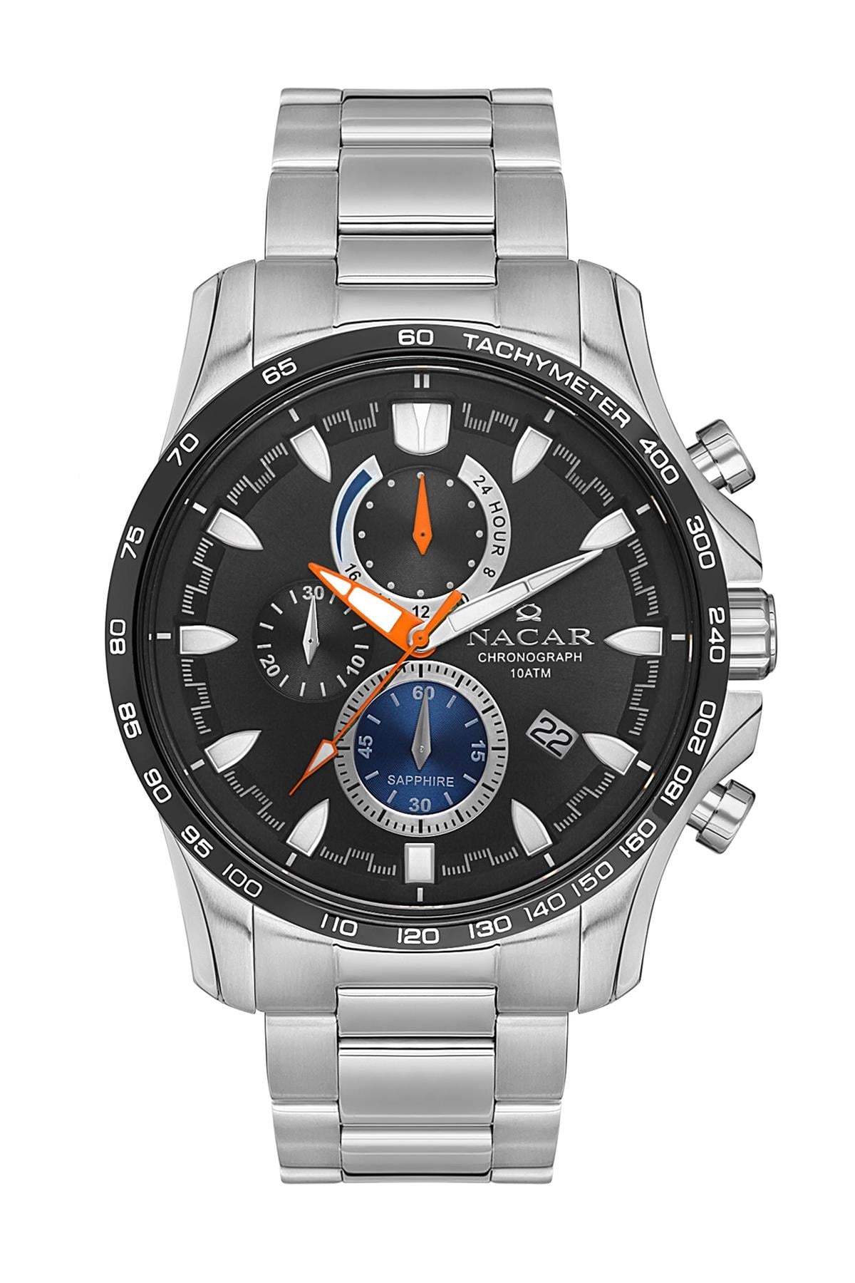 46MM.ÇELİK.ERKEK.QUARTZ.SAFİR.10ATM