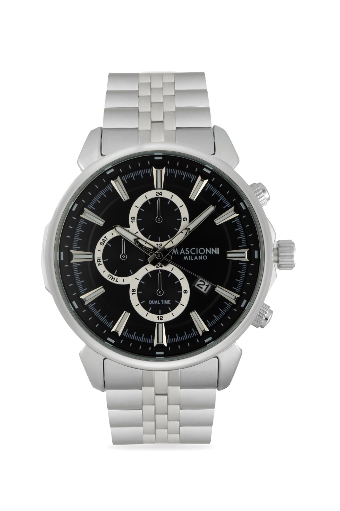 Mascionni Gümüş Renk Spor Model Erkek Kol Saati  M.1.1364-02