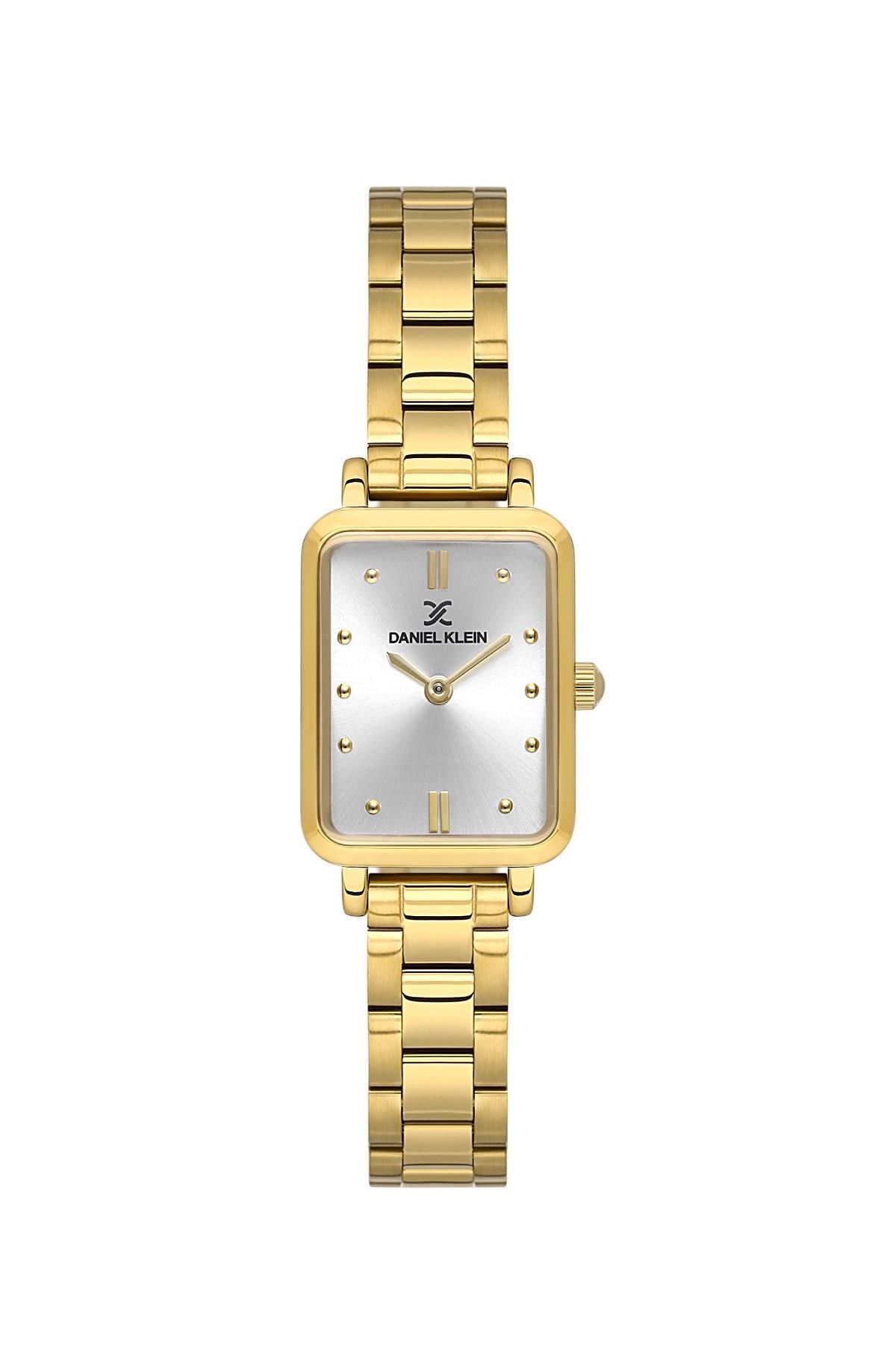 Daniel Klein Premıum Kare Altın Gold Renk Klasik Kadın Kol Saati DKE.1.10866-2
