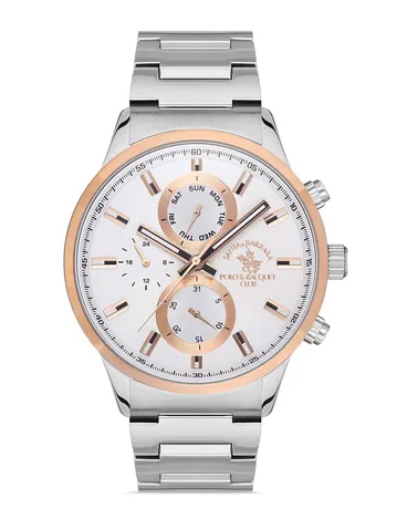 Santa Barbara Polo Çelik Kordonlu Fonksiyonlu Erkek Kol Saati SB.1.10388.3