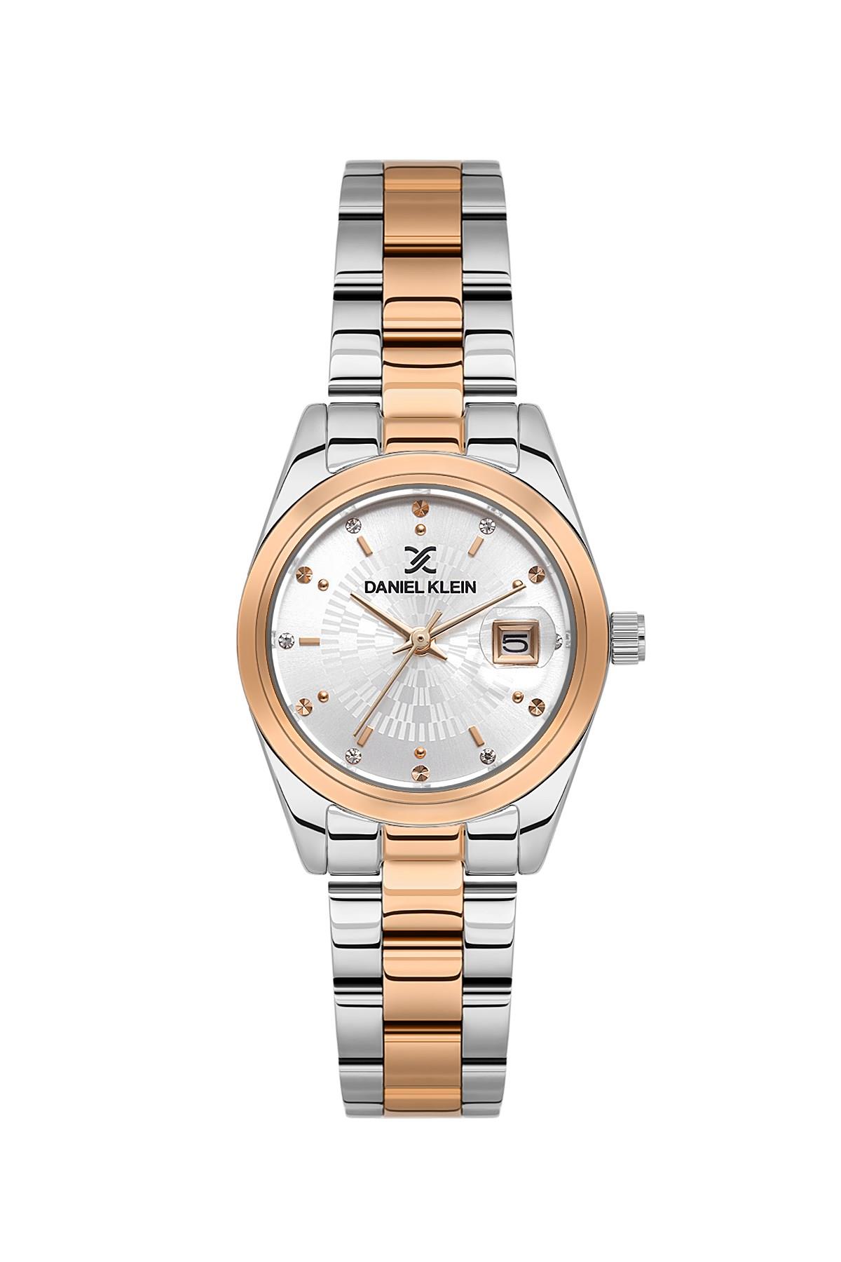 Daniel Klein Premium Metal Rose Gold Takvimli Kadın Kol Saati DKE.6.10944-5