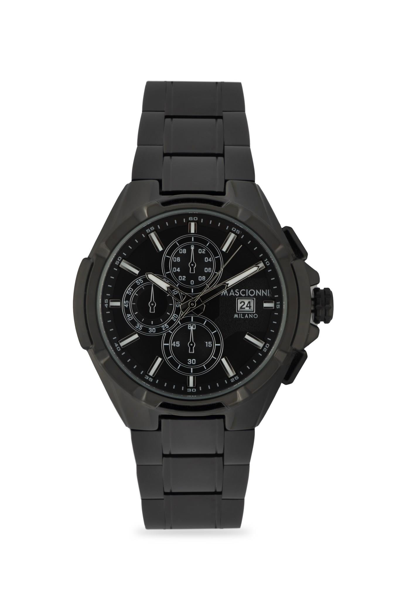 Mascionni Siyah Renk Spor Model Takvimli Erkek Kol Saati M.1.1367-05
