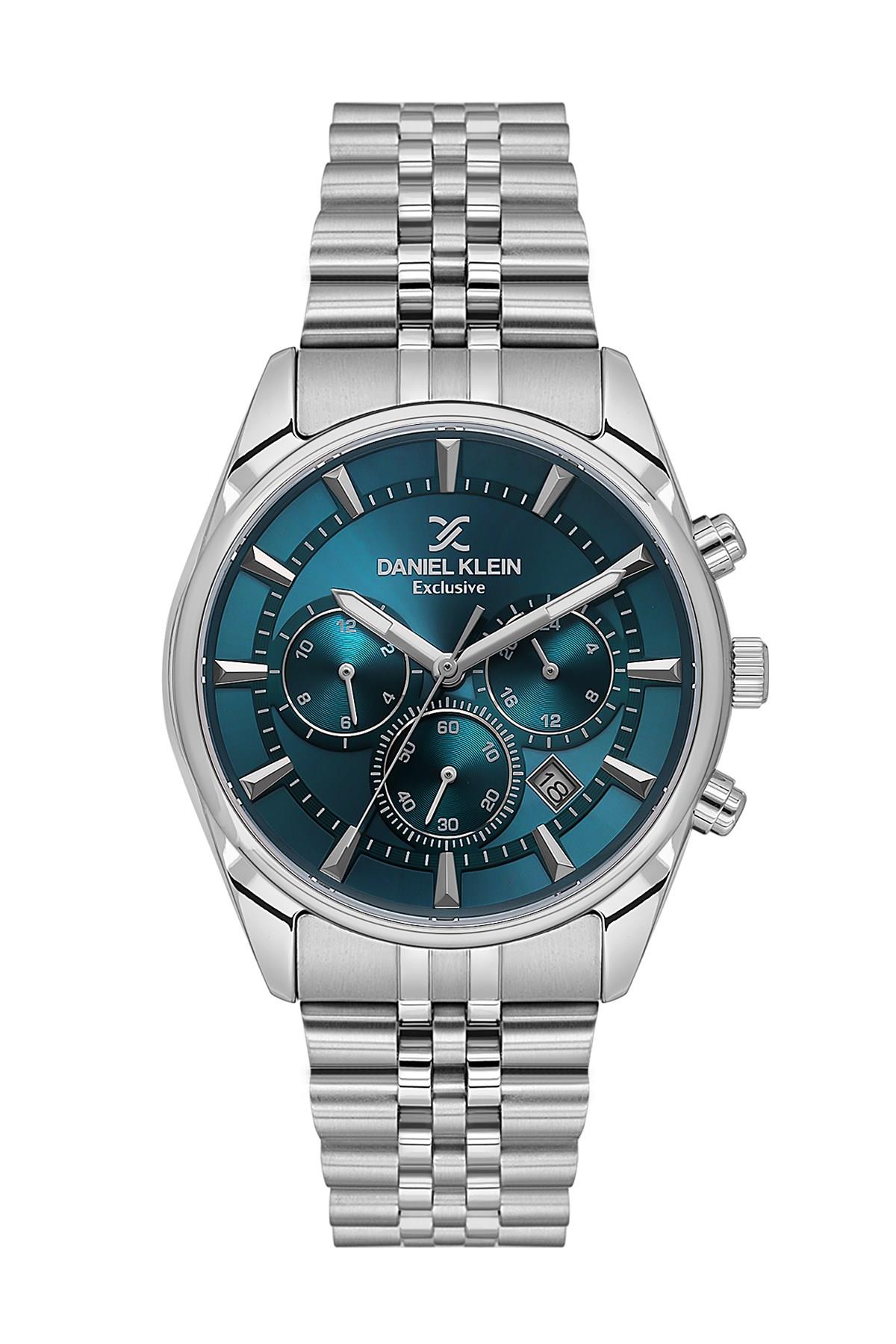 Daniel Klein Exclusıve Spor Metal Çelik Fonksiyonlu Örgü Kordon Erkek Kol Saati DK.1.13351-9