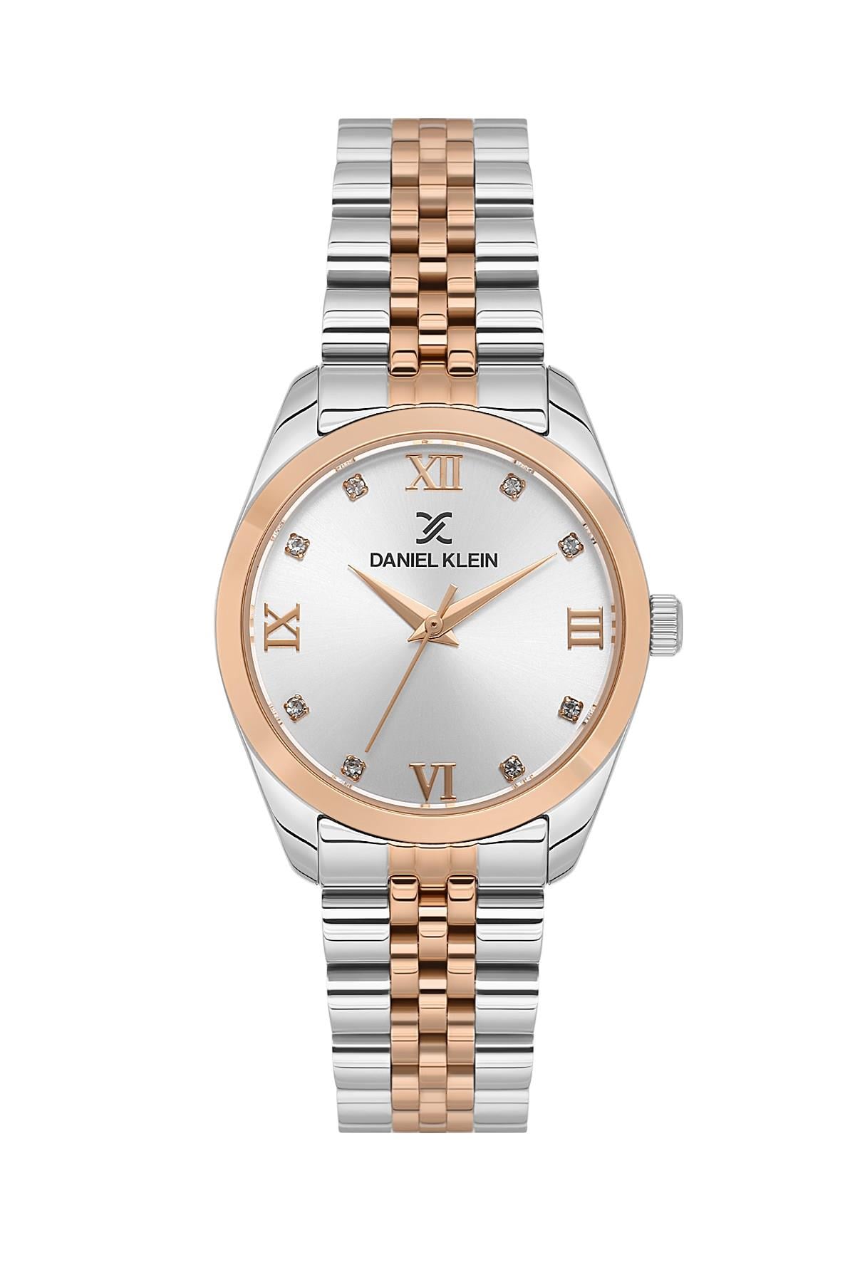 Daniel Klein Premium Spor Metal Rose Gold Kasa Kordon Kadın Kol Saati DK.2.2306-05