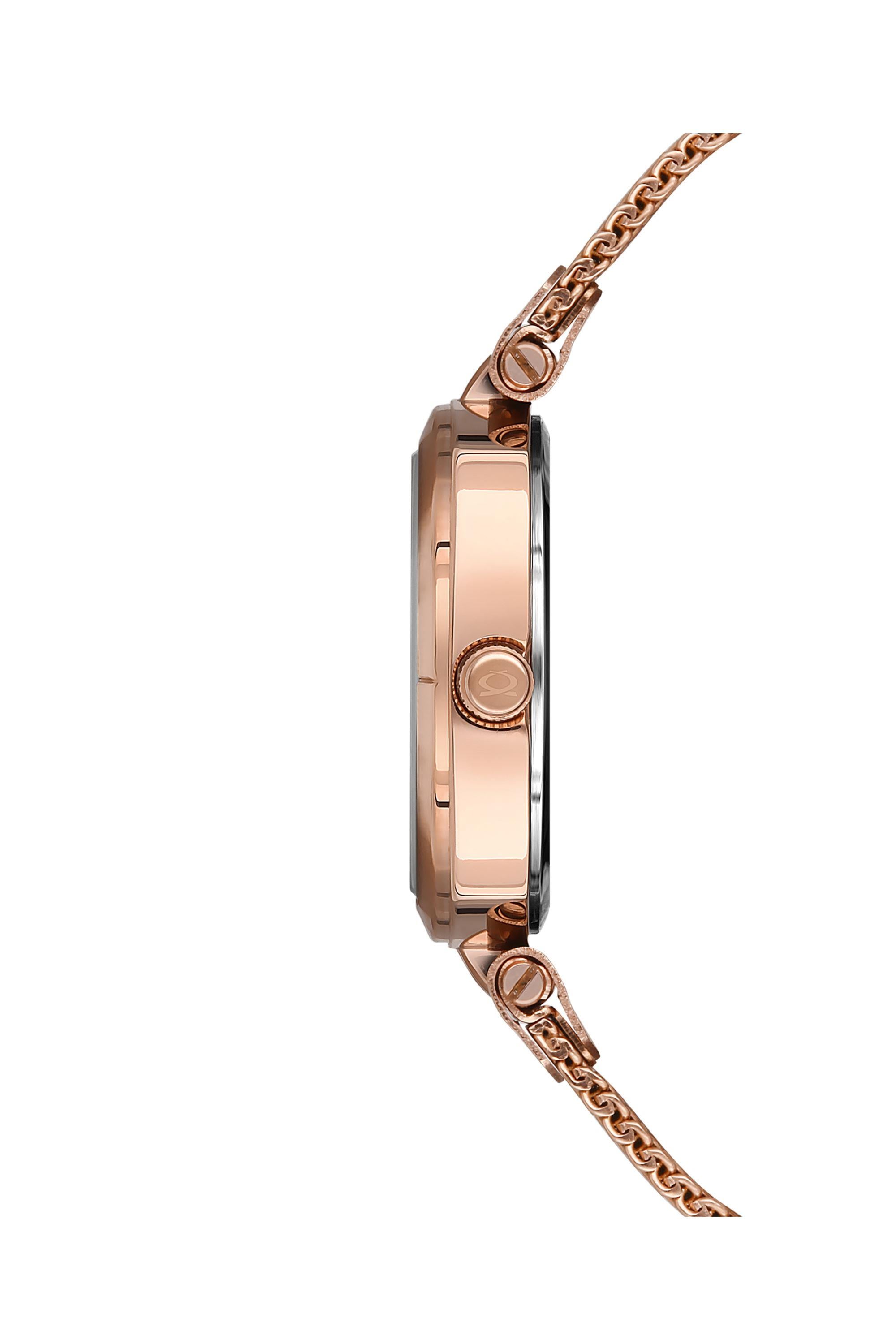 Nacar Rose Gold Hasır Kordon Tasarımlı Kasa Kadın Kol Saati NC36-392025-RSM