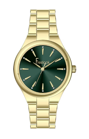 Freelook Gold Renk Metal Kordon Kadın Kol Saati