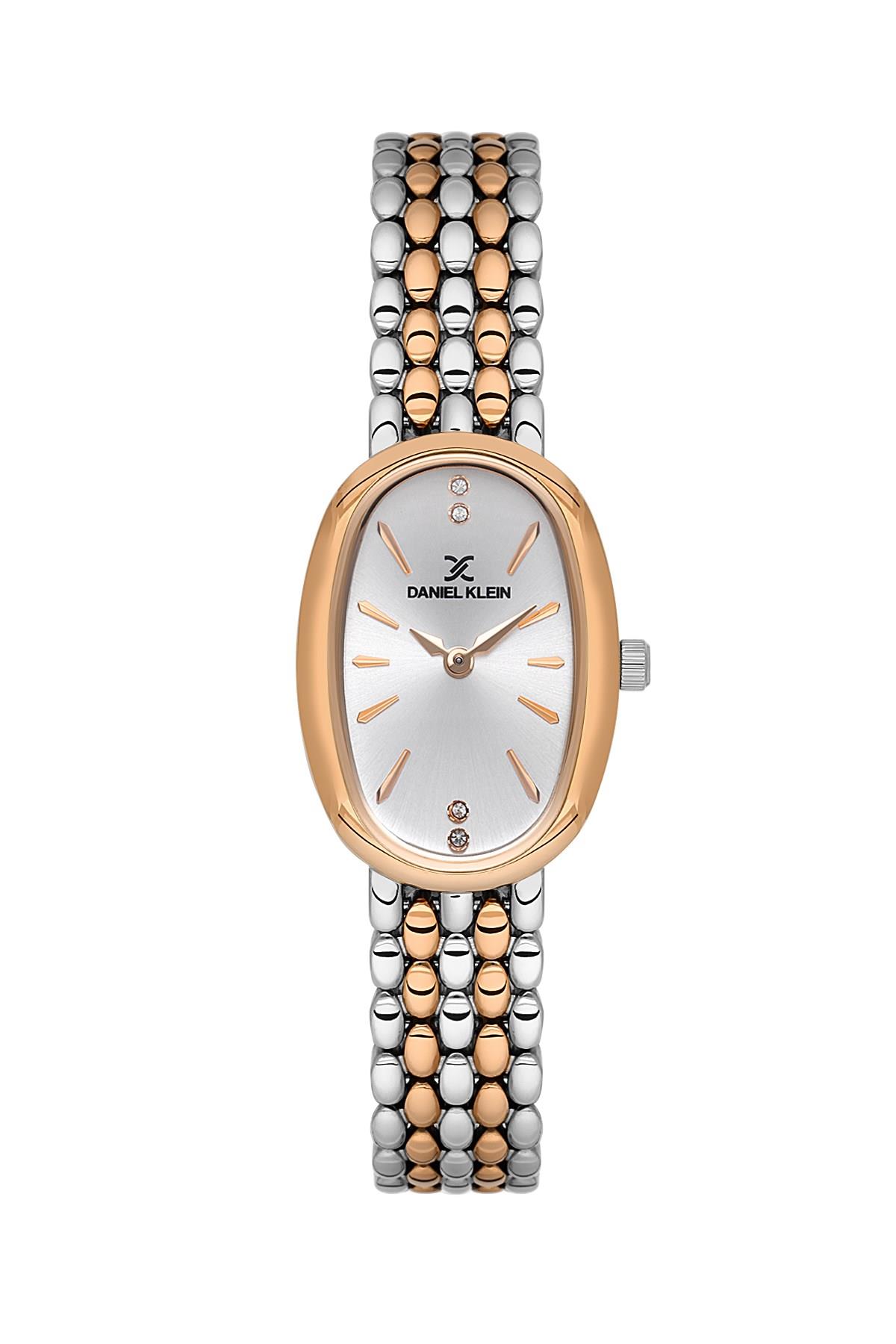 Daniel Klein Premıum Yumurta Kasa Rose Gold Gümüş Renk Kadın Kol Saati DK.1.14130-6