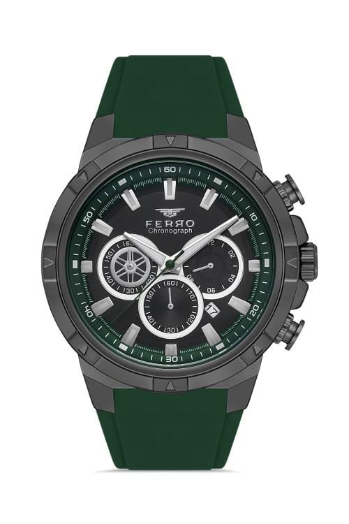 Ferro Yeşil Silikon Kordon ERKEK Kol Saati FM31350D-ZJ2