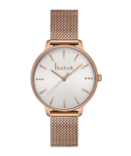 Freelook Hasır Kordonlu Bronz Renk Kadın Kol Saati