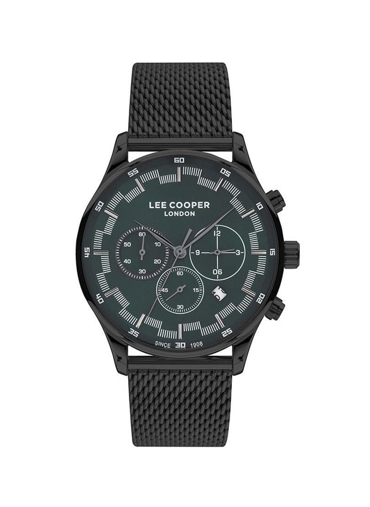 Lee Cooper Hasır Kordonlu Siyah Renk Erkek Kol Saati 