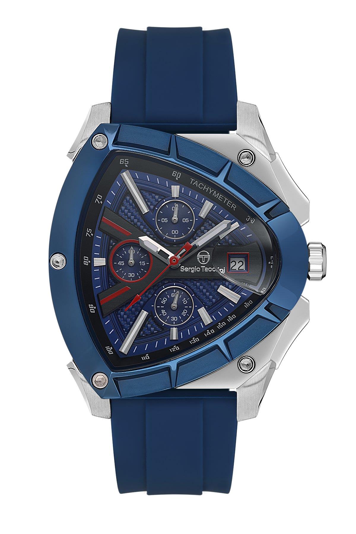 Sergio Tacchini Spor Lacivert Silikon ST.1.10425-2 Erkek Kol Saati