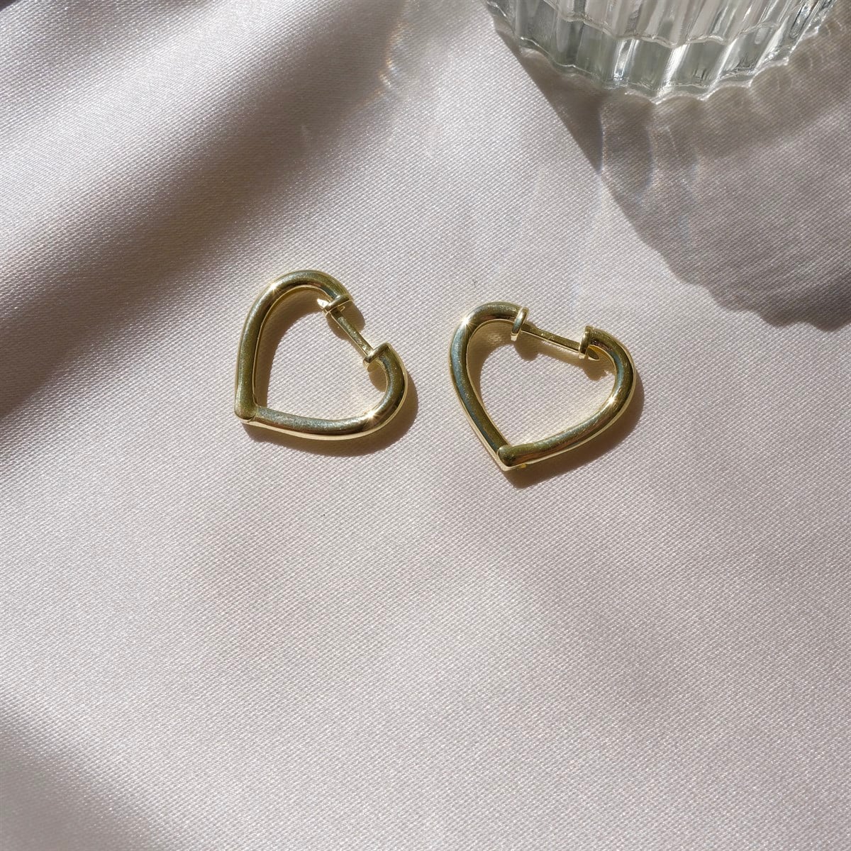 925 Gümüş Kalp Küpe 