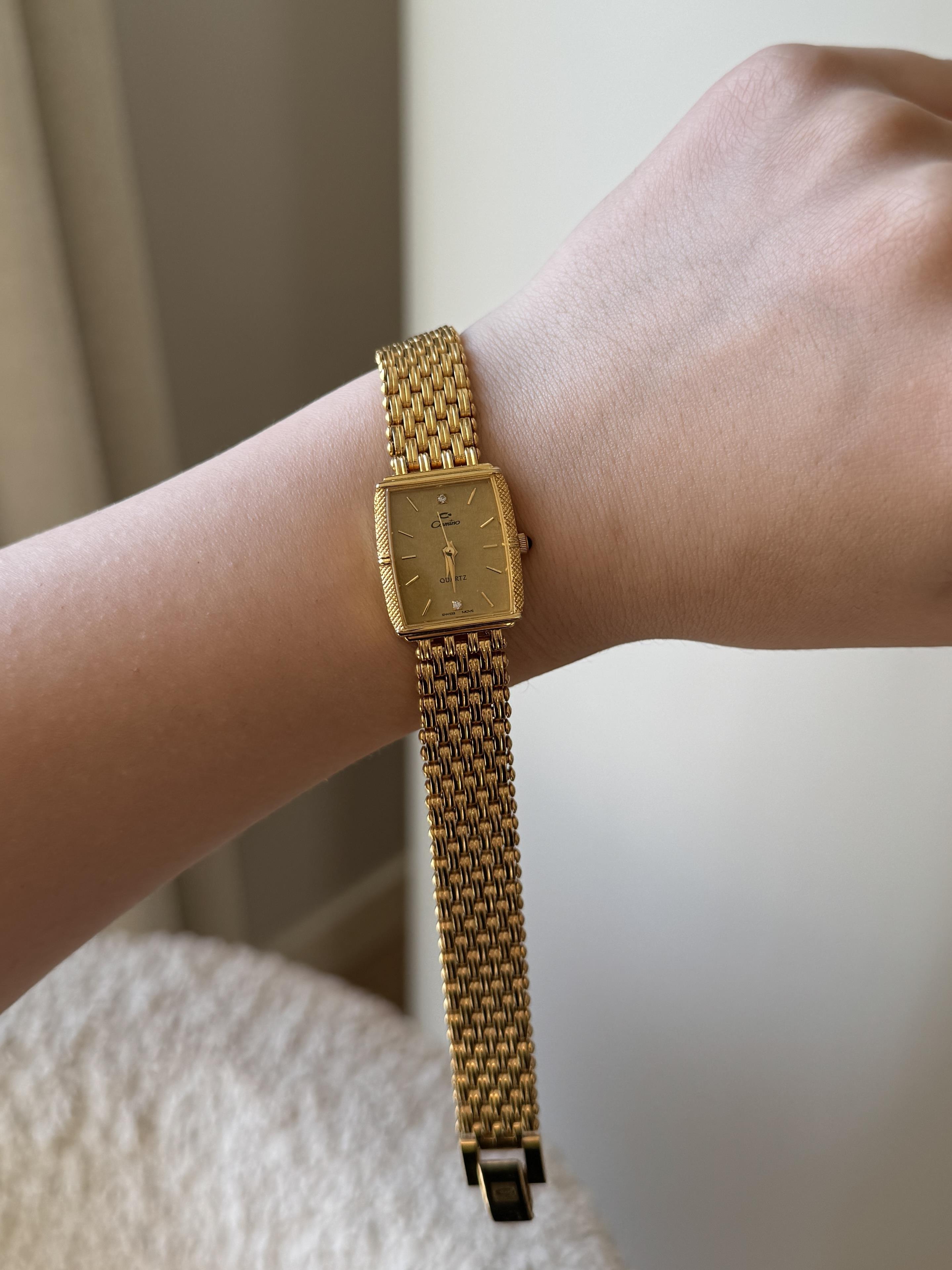 Camino Gold Plated Vintage Saat