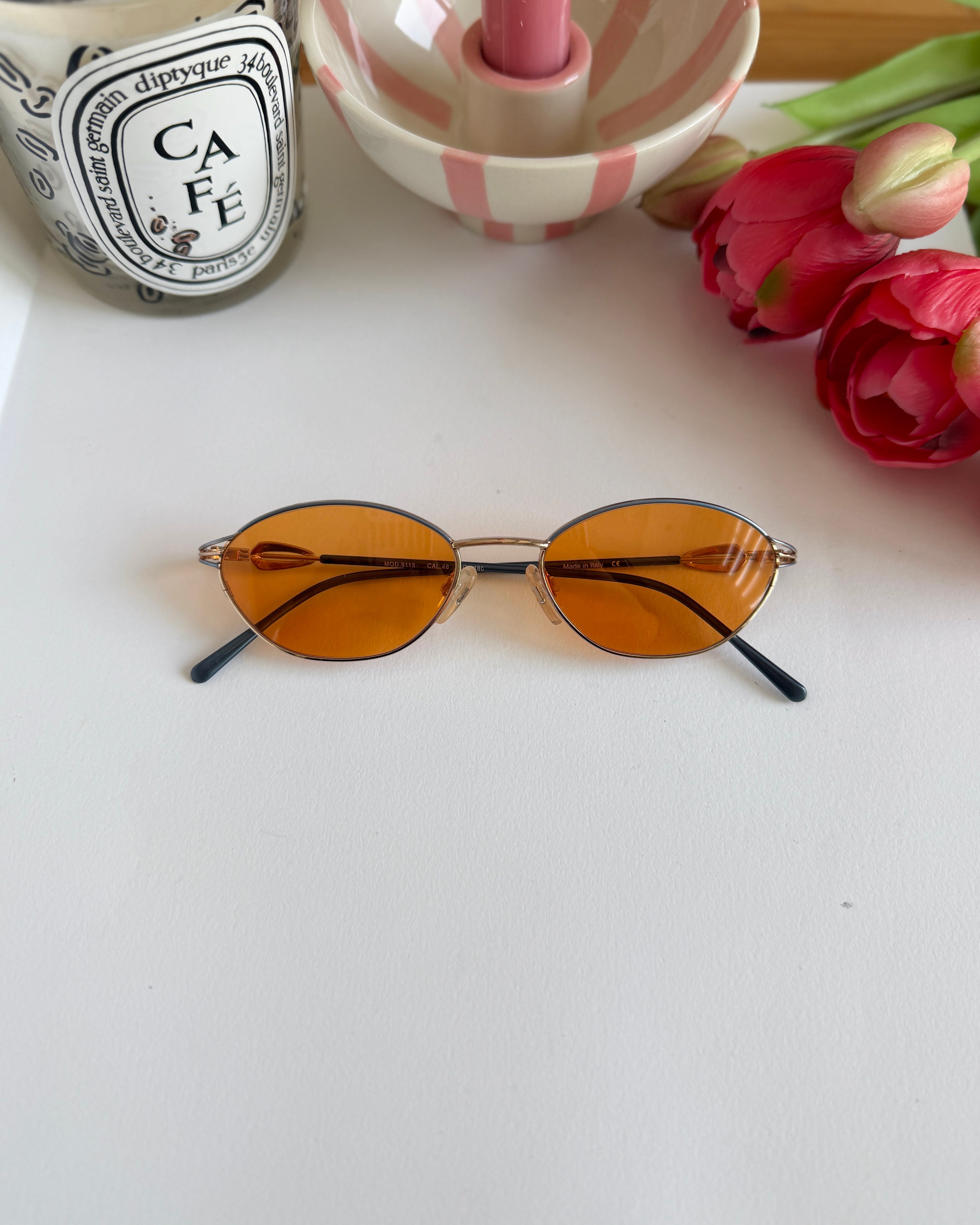 Diva Petite Made in Italy Sap Detaylı Vintage Gözlük