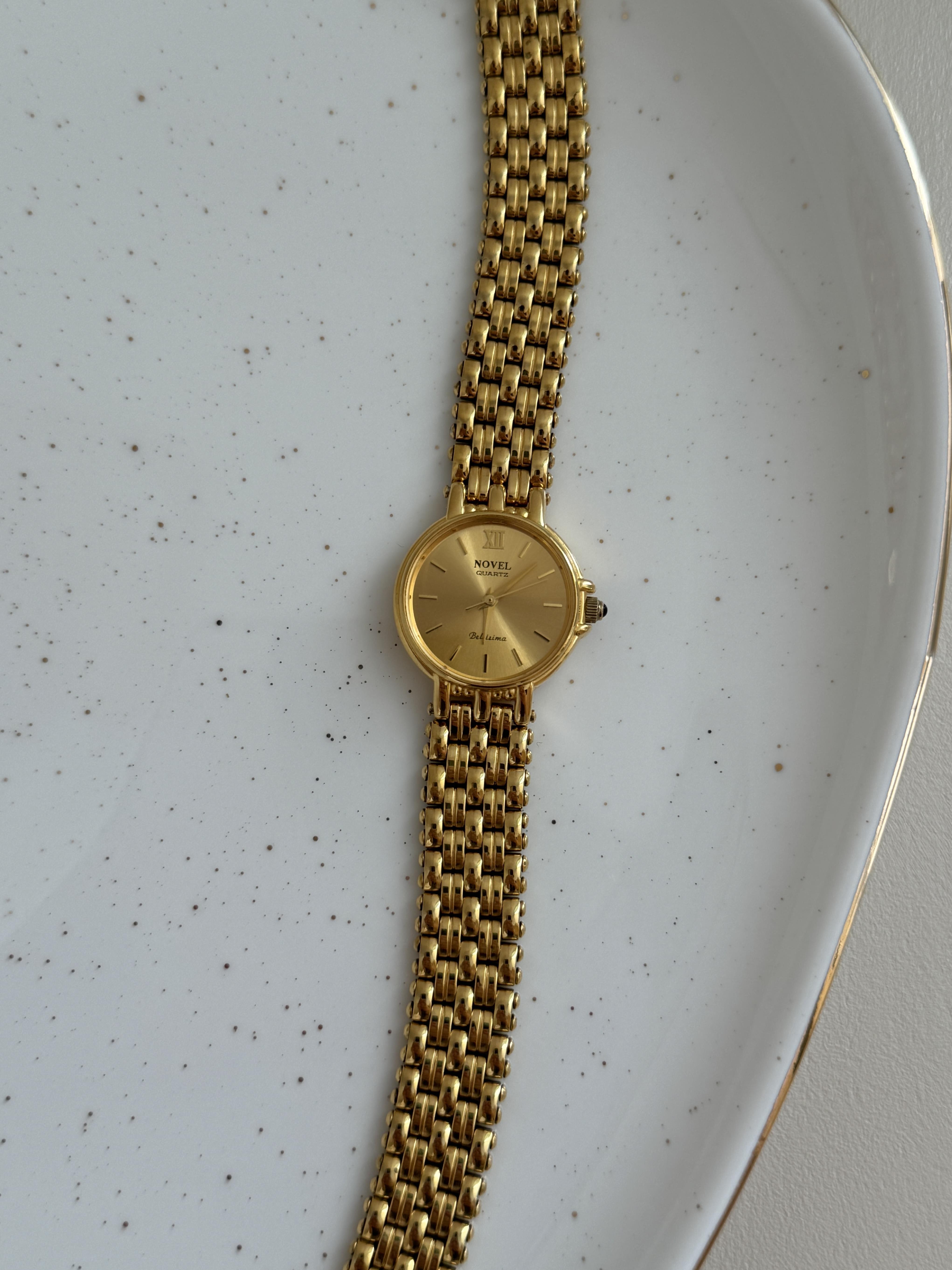 NOVEL 22K Gold Plated Vintage Kol Saati