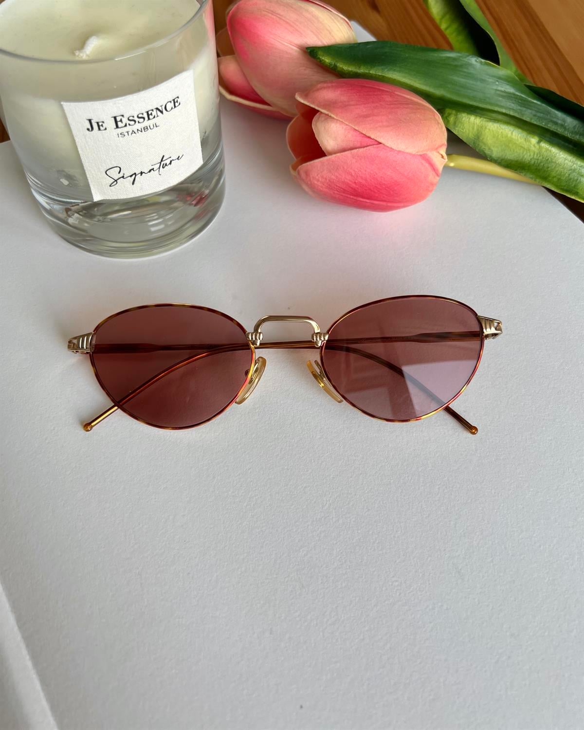 Peace Paris Made in Italy Vintage Cat Eye Gözlük