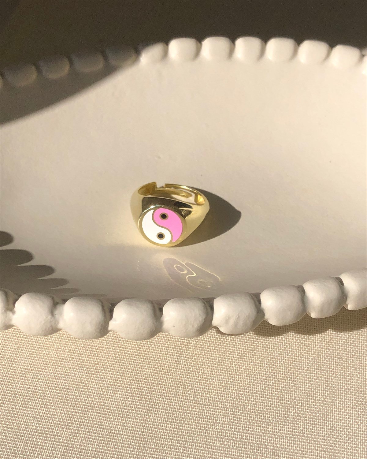 925 Gümüş Yin Yang Yüzük