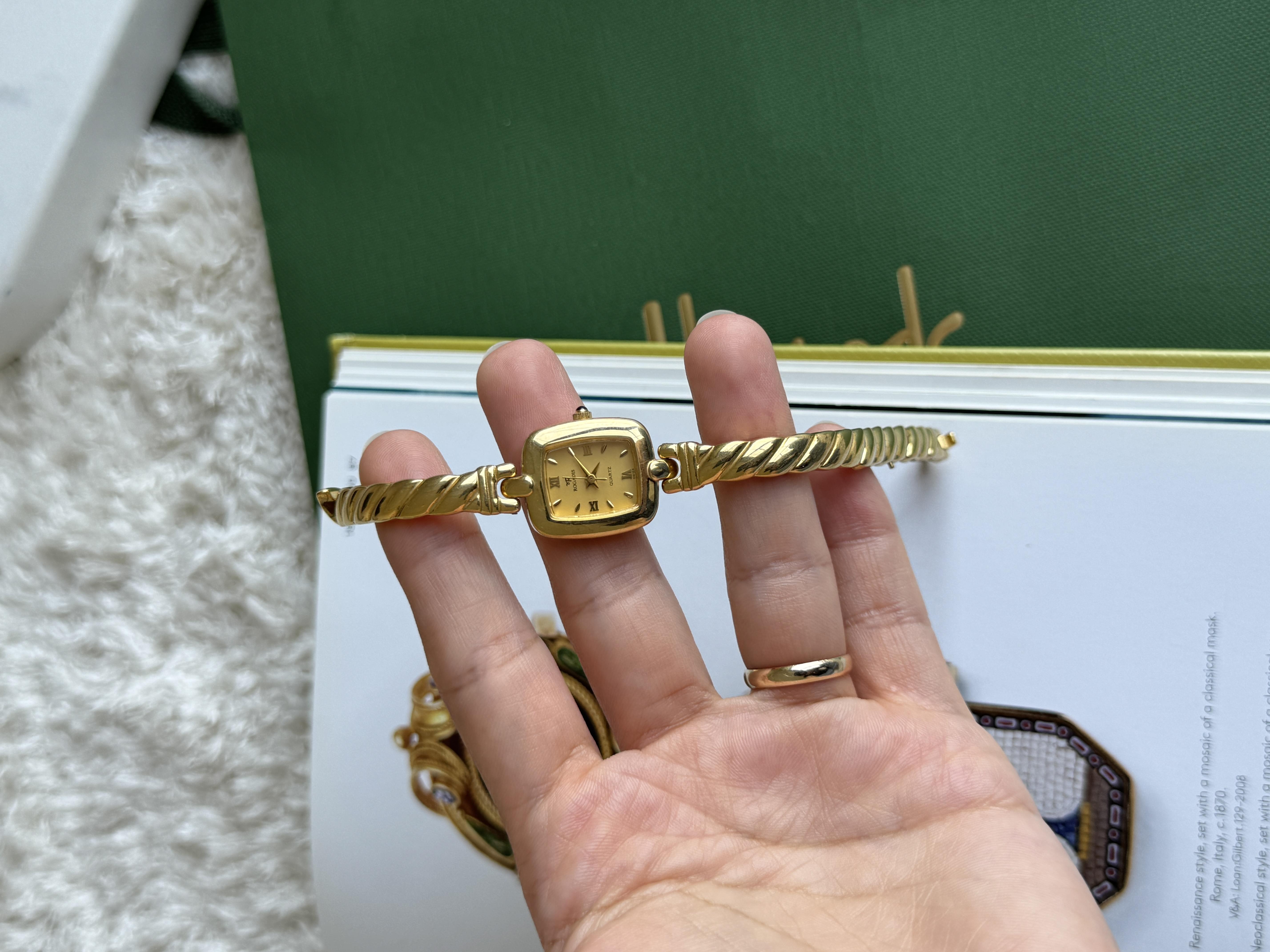 LEONIS Quartz 22K Gold Plated Vintage Kol Saati