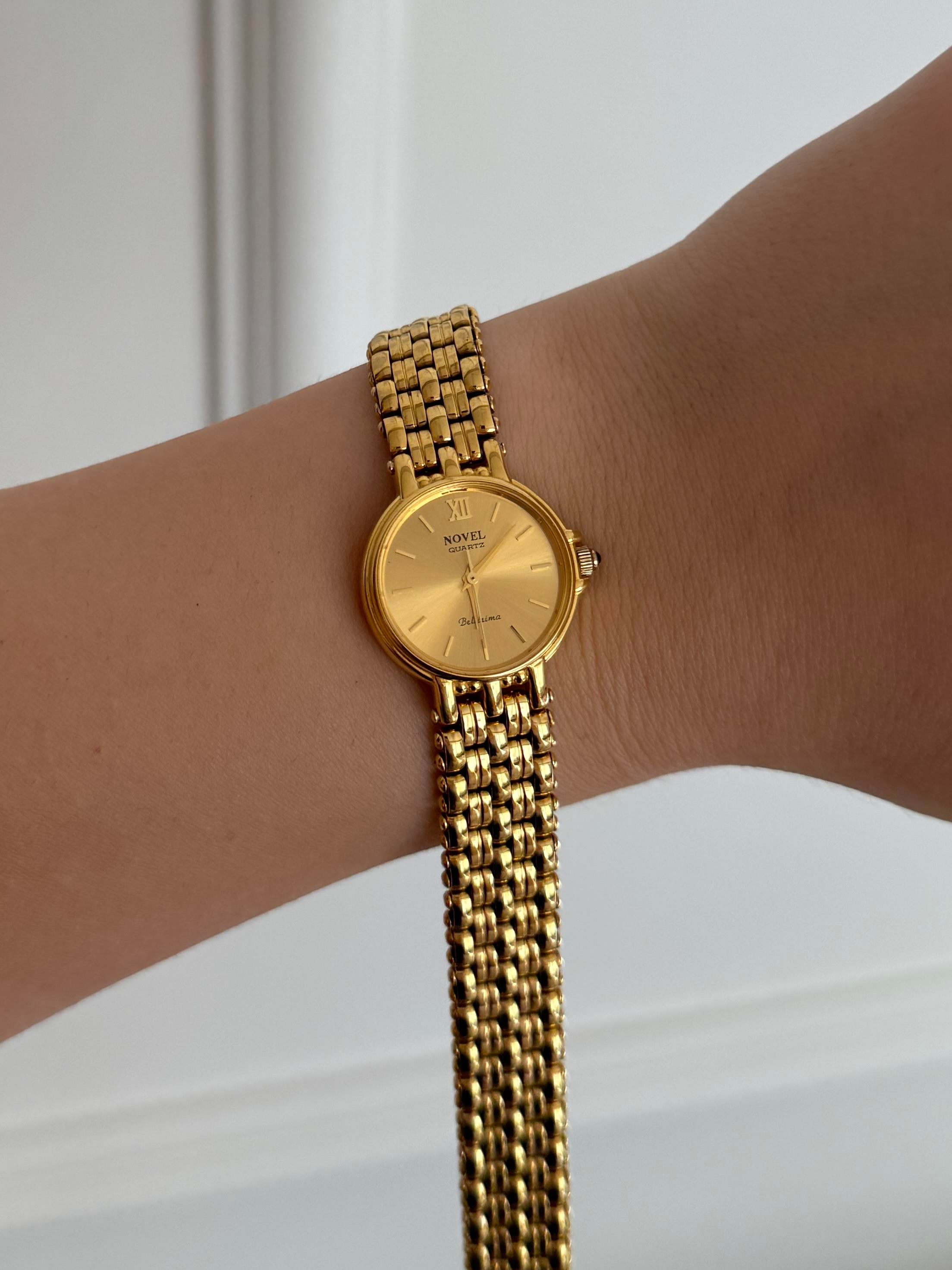 NOVEL 22K Gold Plated Vintage Kol Saati