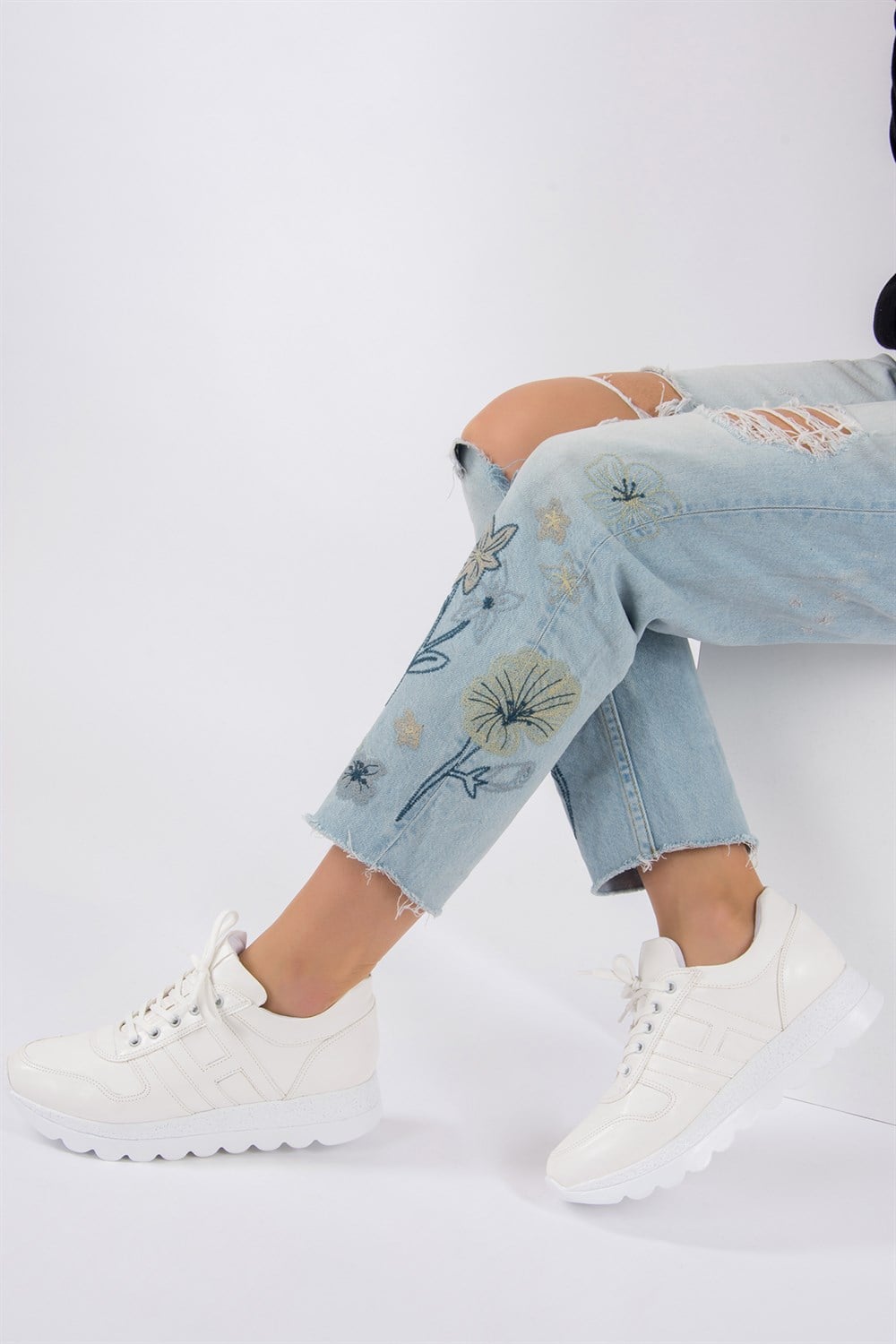 Beyaz Kadın Sneakers F674018309