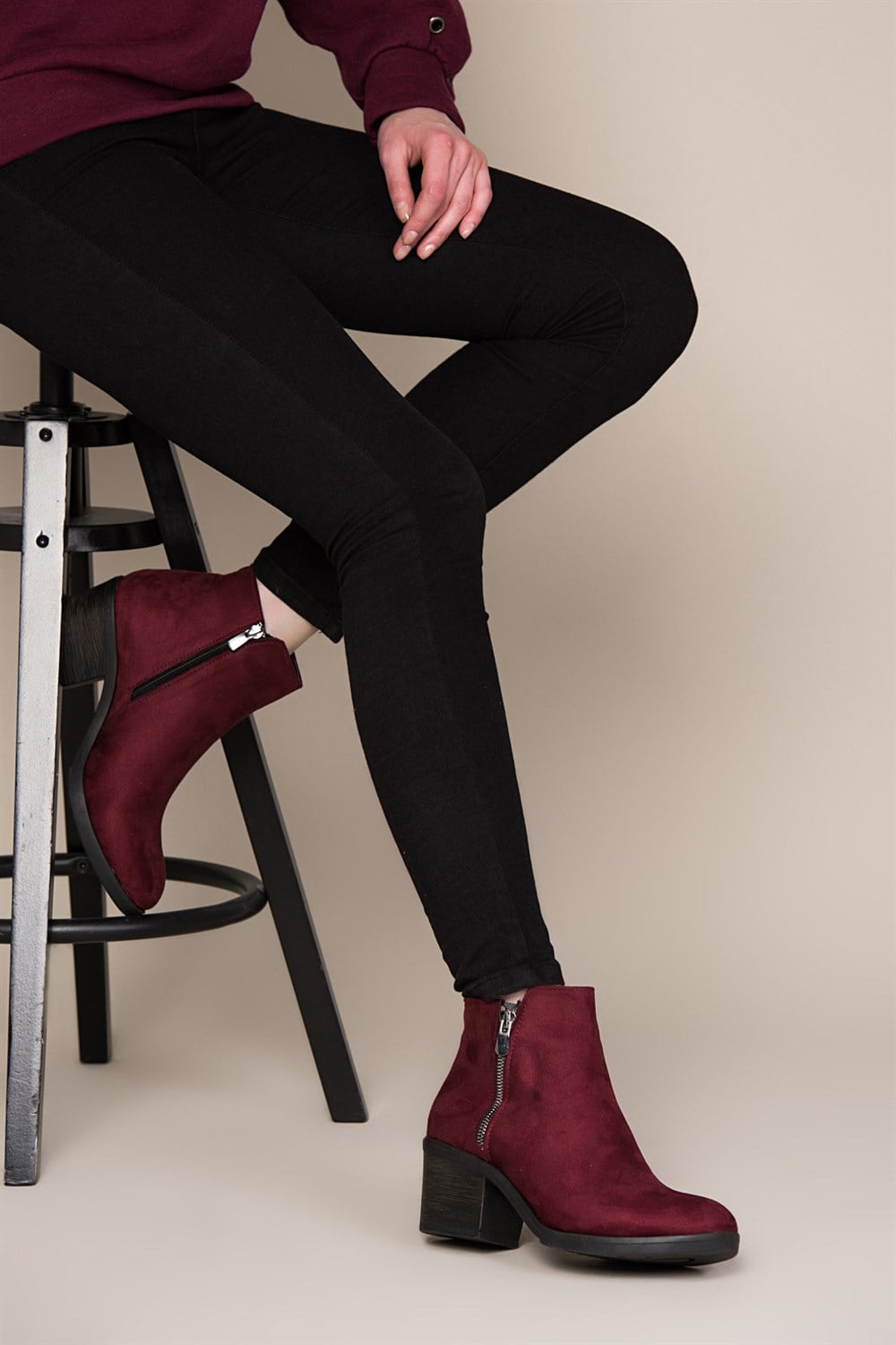 Fox Shoes Bordo Kadın Bot C367070602
