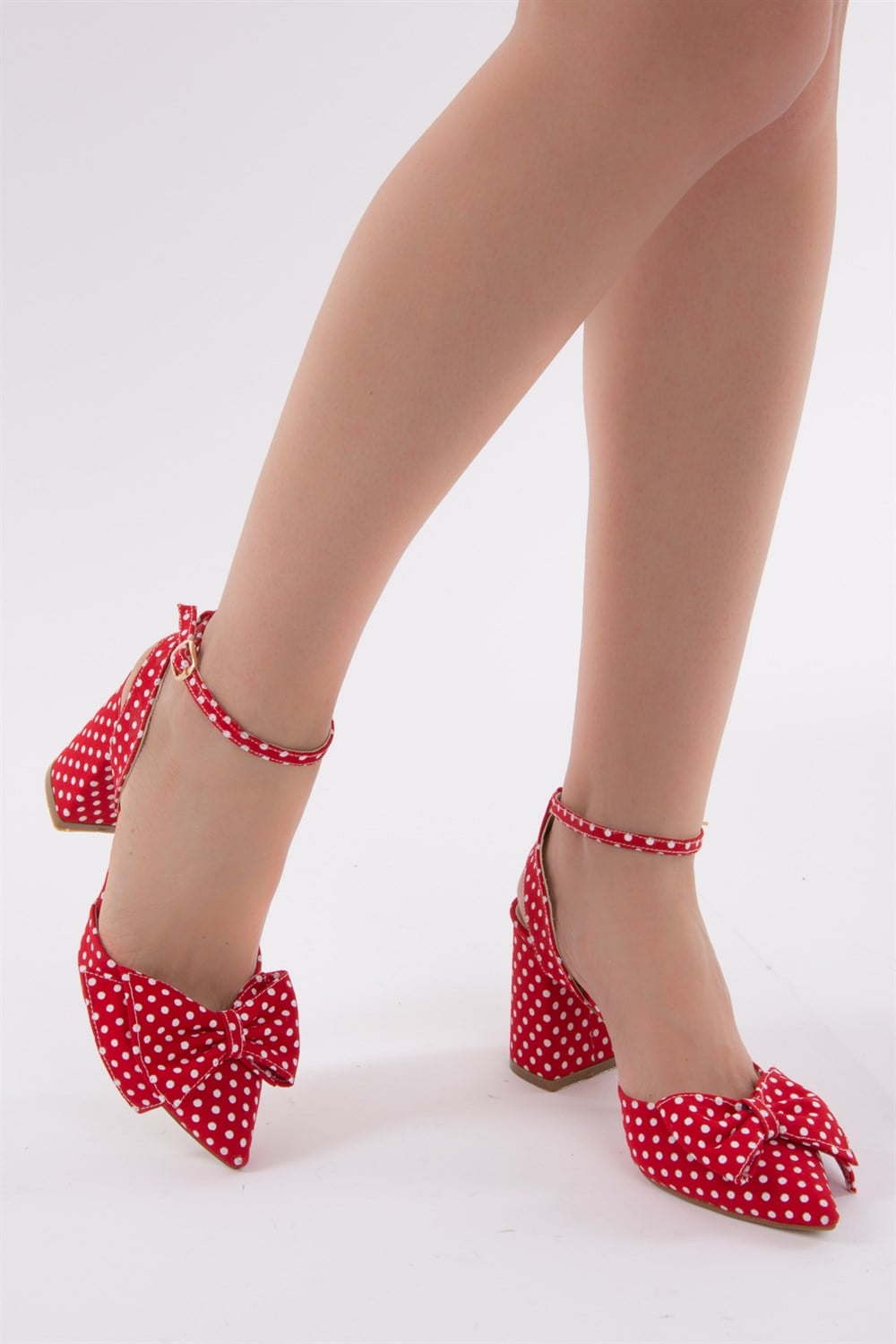 Fox Shoes Kırmızı Kadın Topuklu Ayakkabı D654070705
