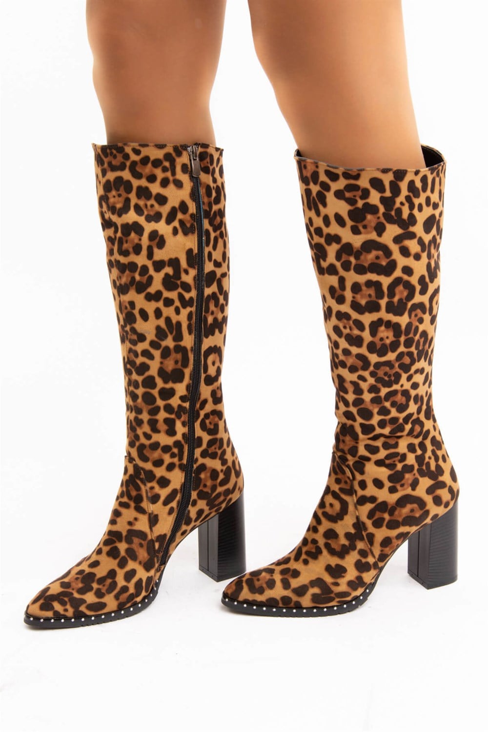 Fox Shoes Leopar Kadın Çizme C654088502