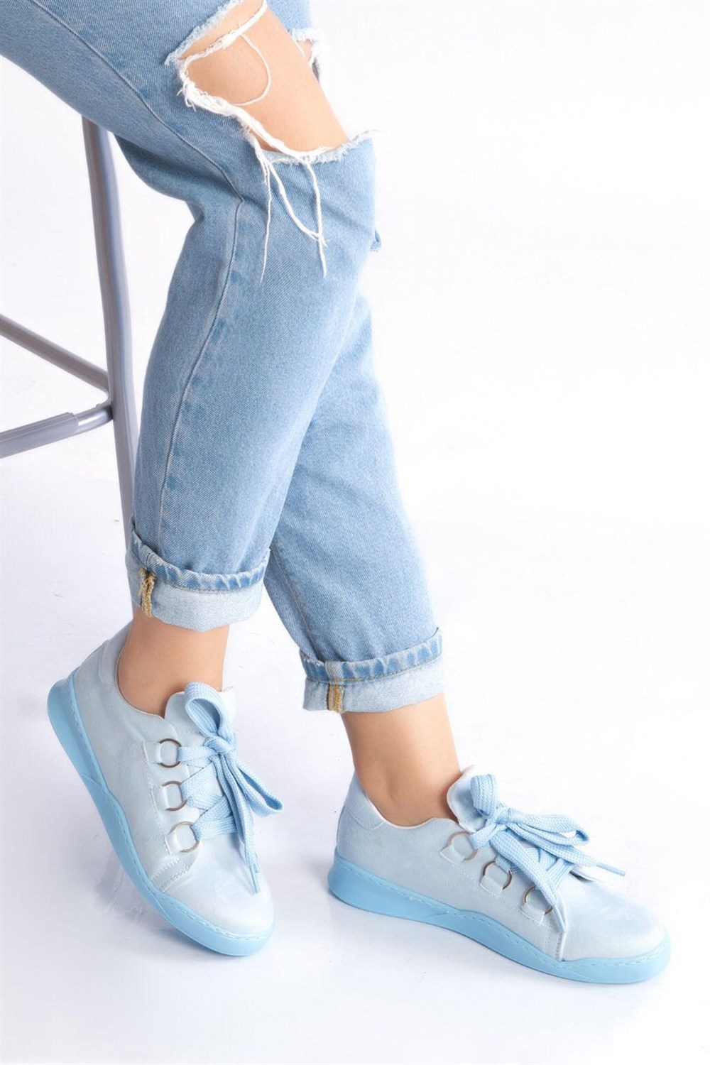 Fox Shoes Mavi Kadın Sneakers D615712002