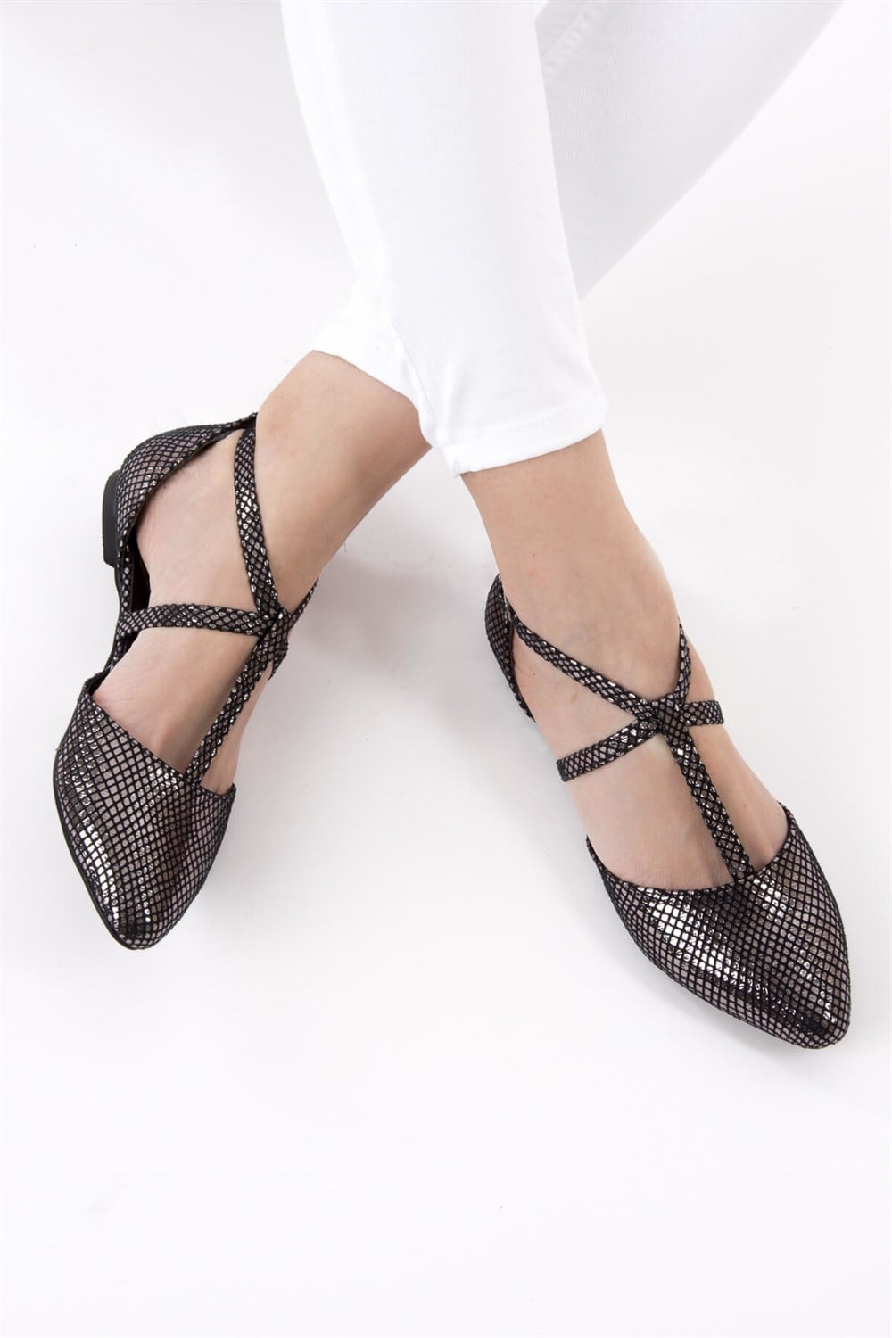 Fox Shoes Platin Kadın Babet D726537307