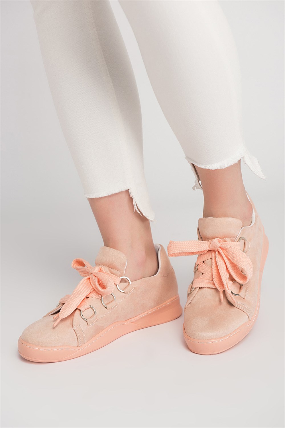 Fox Shoes Pudra Kadın Sneakers D615712002