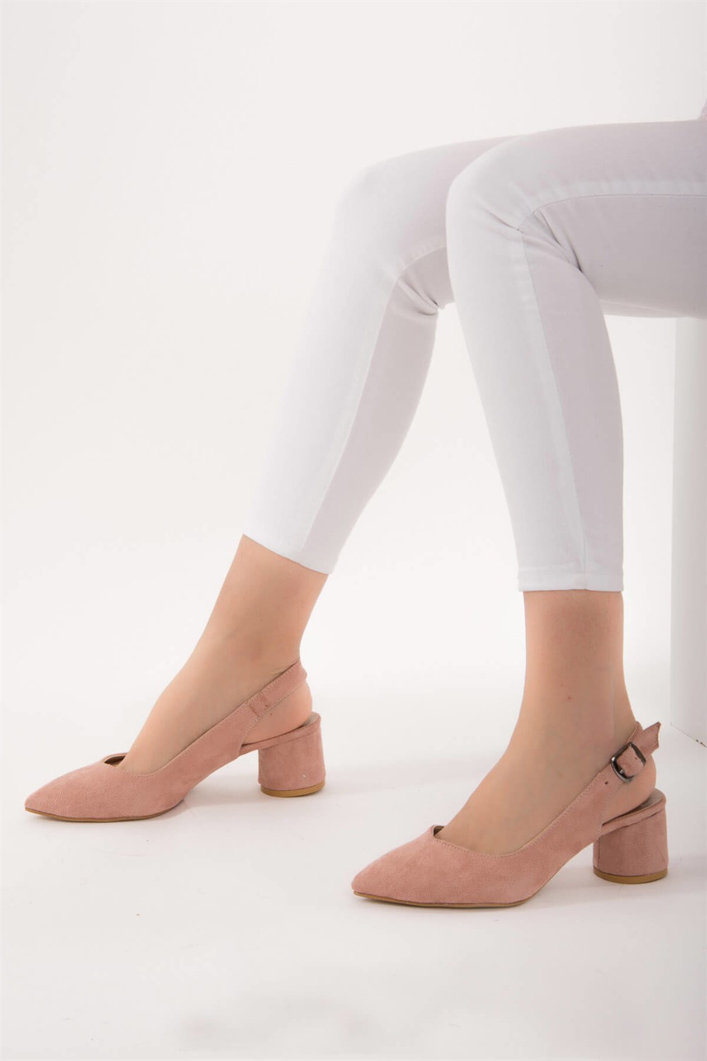 Fox Shoes Pudra Kadın Topuklu Ayakkabı D922244402
