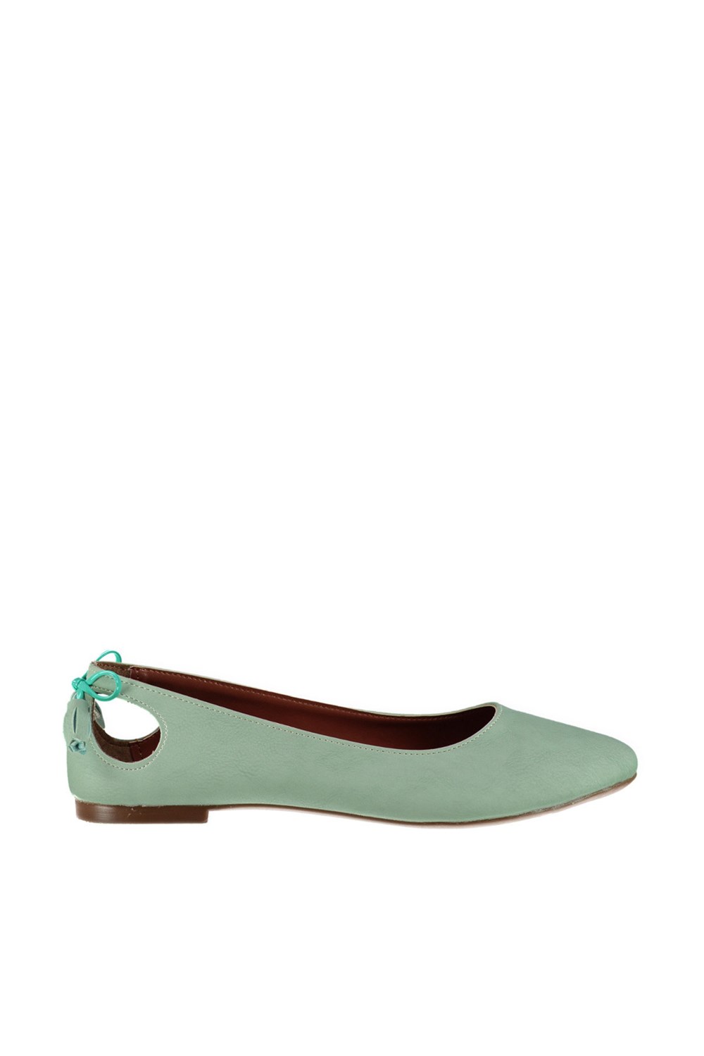Fox Shoes Su Yeşili Kadın Babet B290080109
