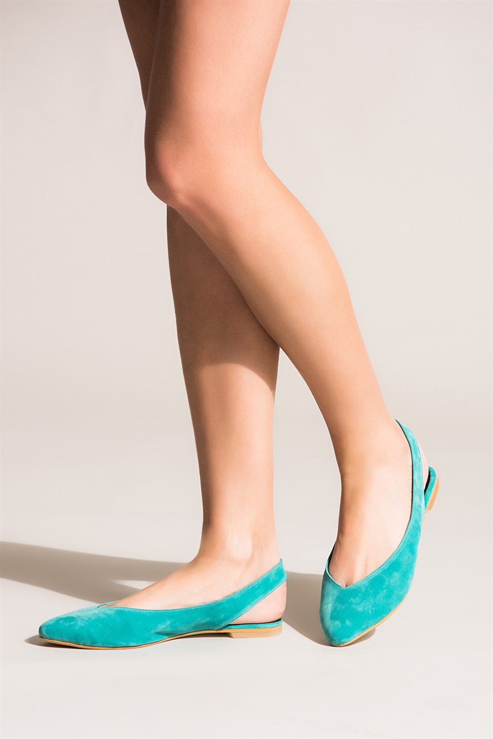 Fox Shoes Su Yeşili Kadın Babet B726773702