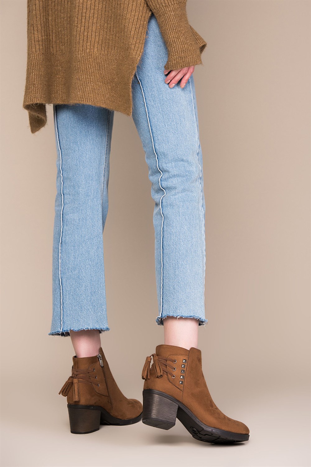Fox Shoes Taba Kadın Bot C367070402