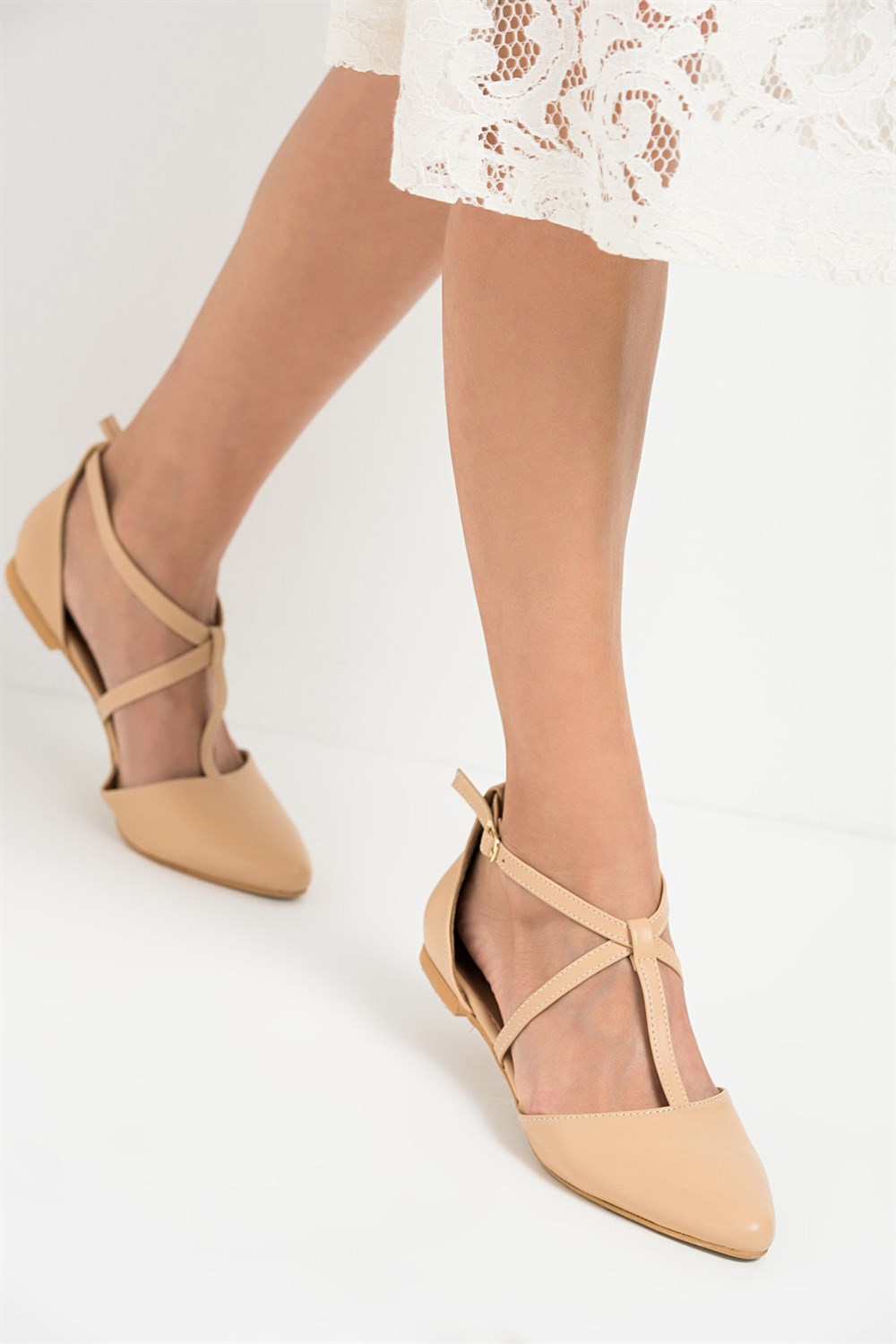 Fox Shoes Ten Kadın Babet D726537309