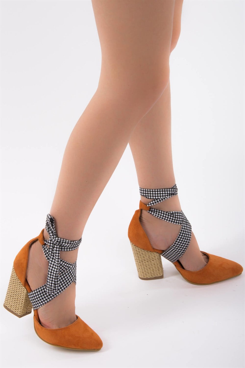 Fox Shoes Turuncu Kadın Topuklu Ayakkabı D758264402