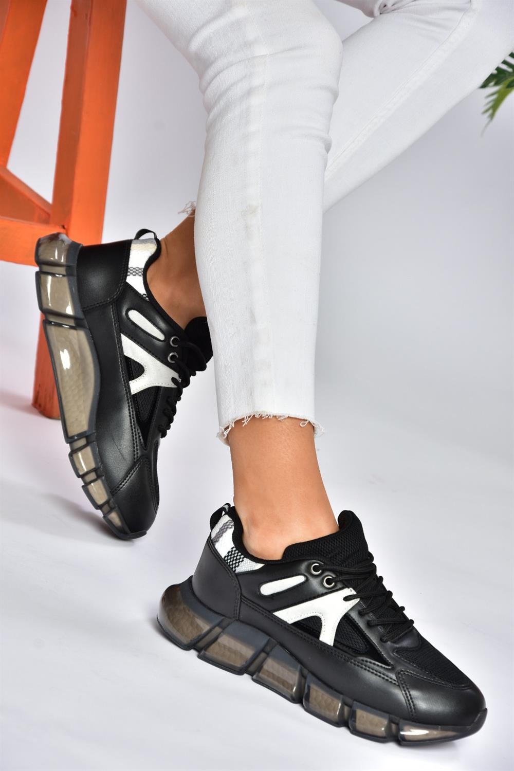 P702017909 Siyah Günlük Kadın Spor Ayakkabı Sneakers