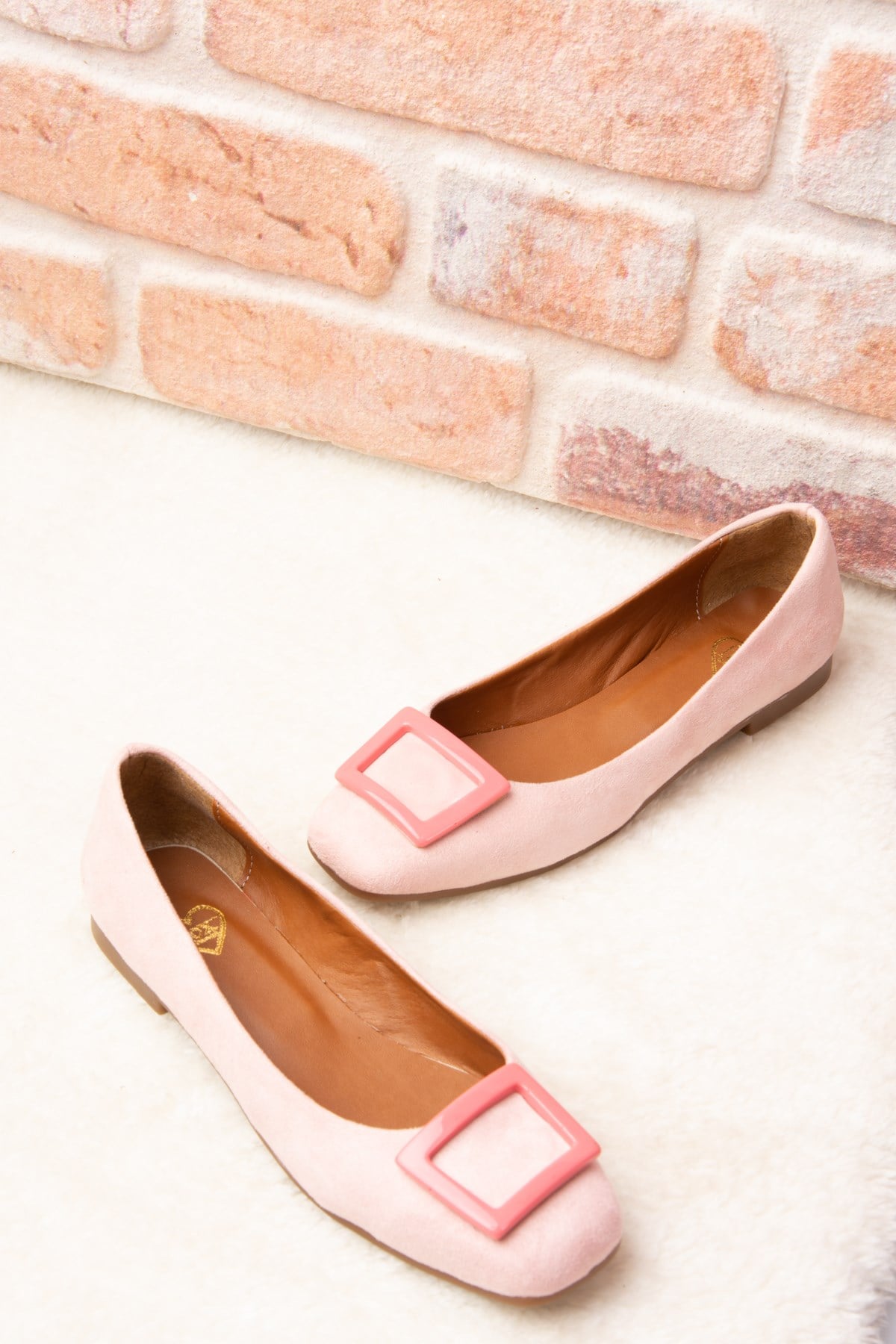 Pudra/Pembe Kadın Babet H726452002