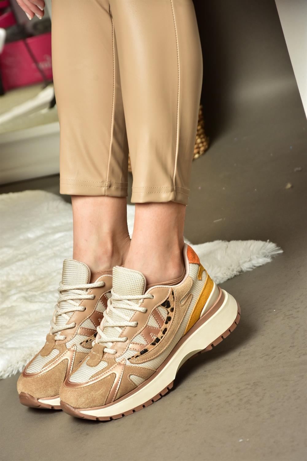 R312511002 Ten Süet Kadın Spor Ayakkabı Sneakers