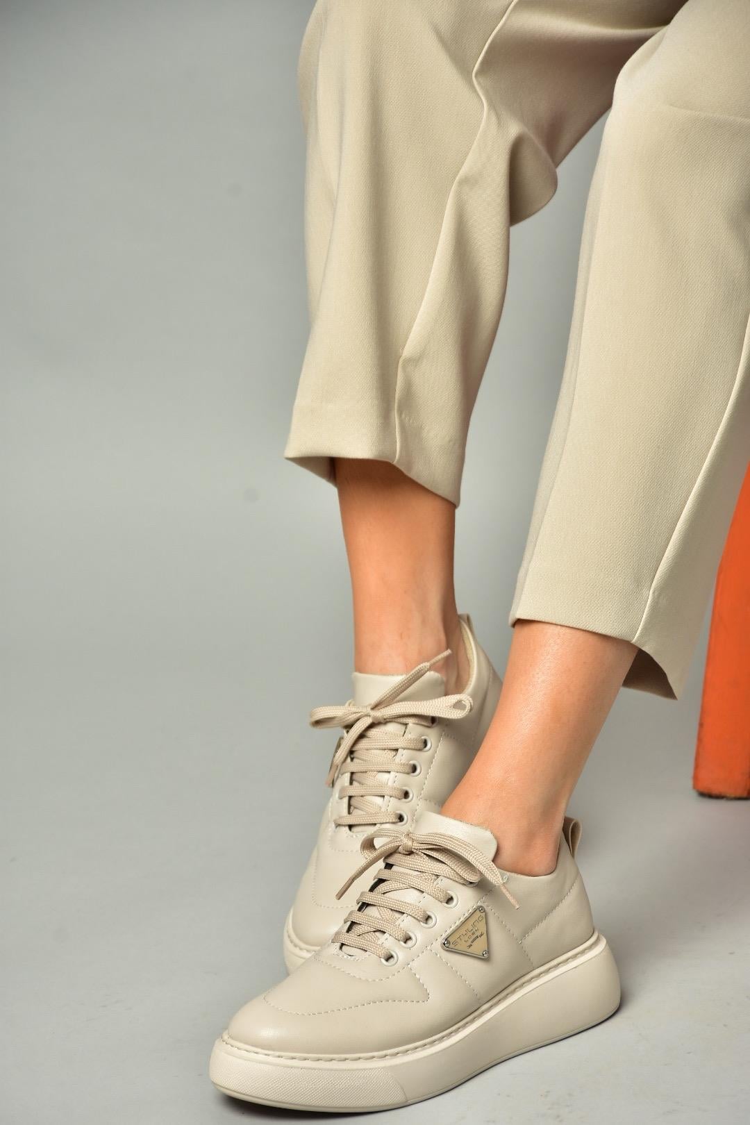 S274048309 Bej Spor Ayakkabı Sneakers