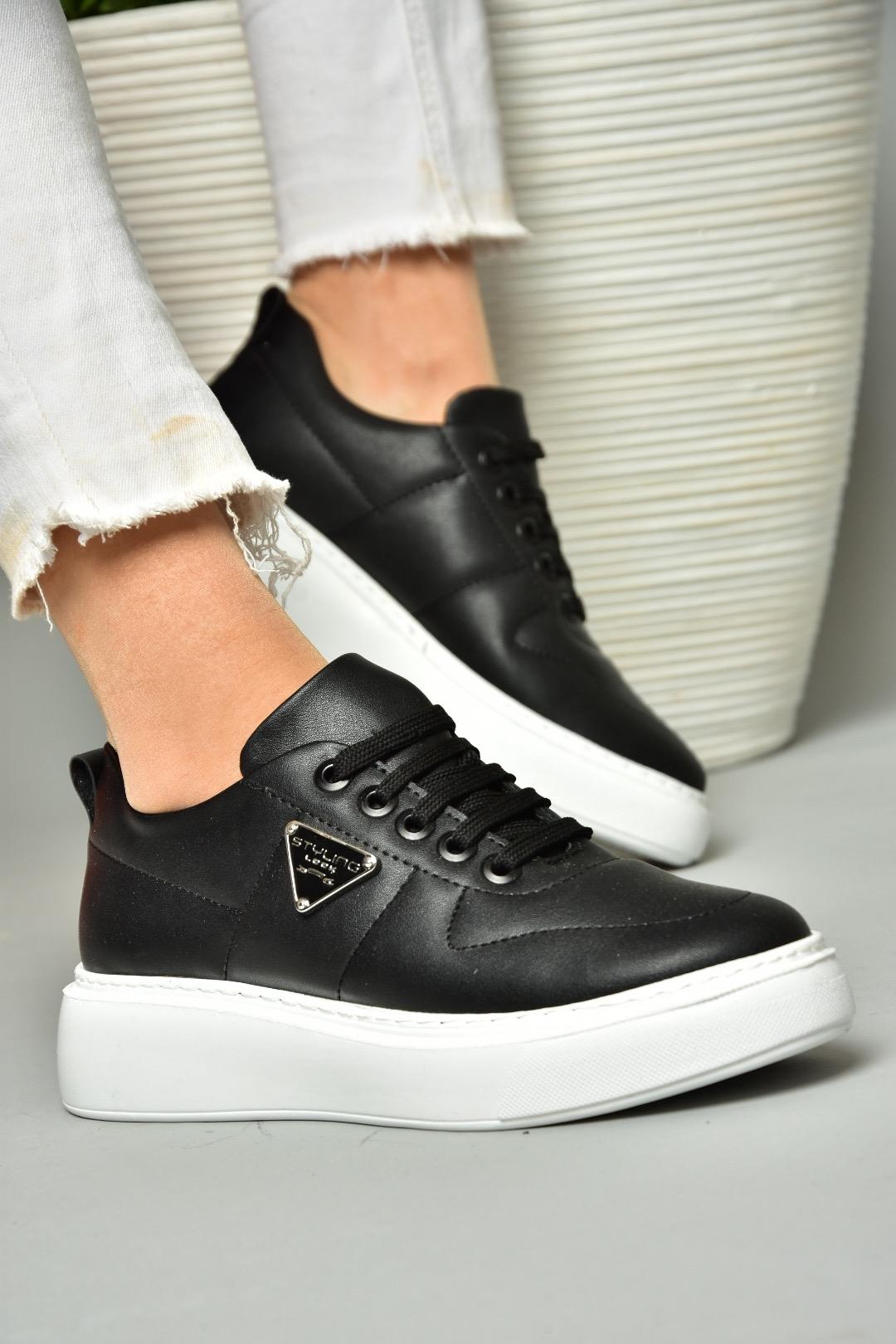 S274048309 Siyah/Beyaz Spor Ayakkabı Sneakers