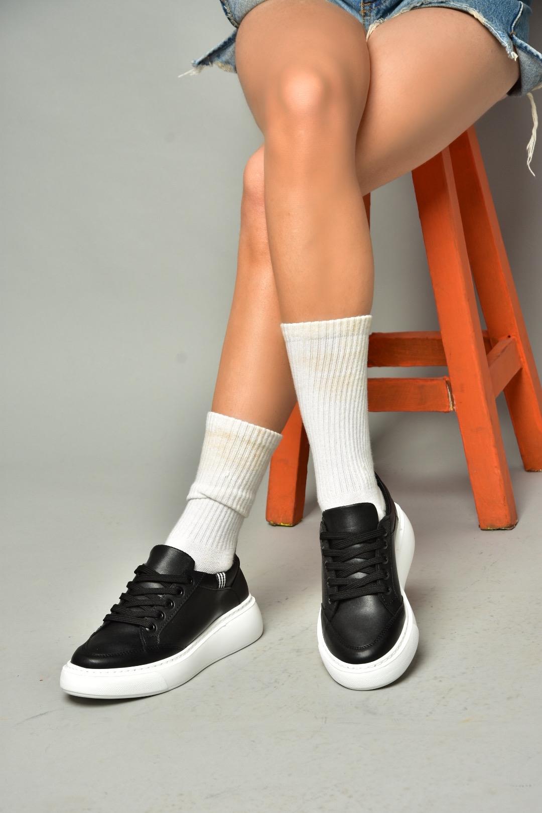 S274048409 Siyah Kadın Spor Ayakkabı Sneakers