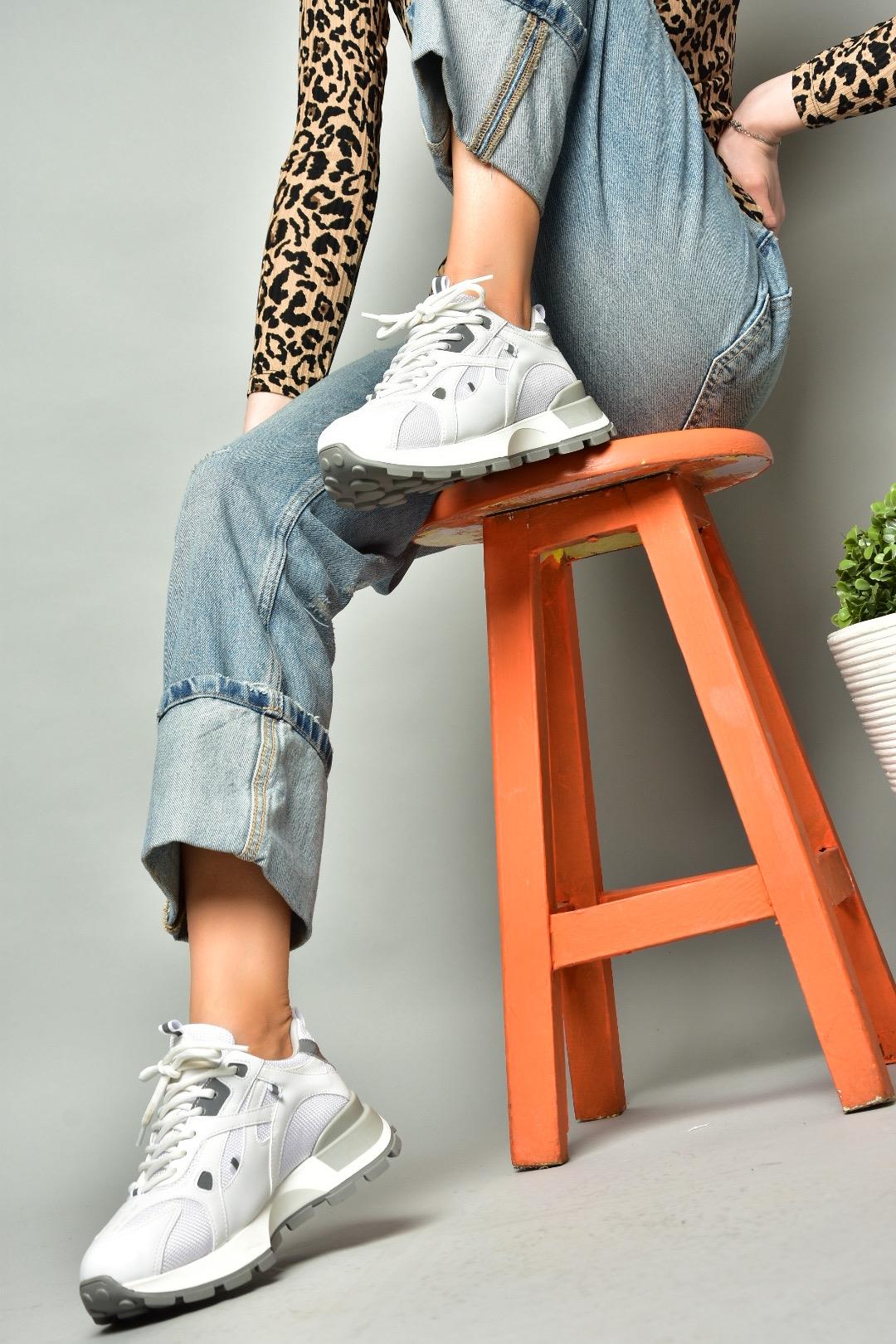 S312213509 Beyaz Spor Ayakkabı Sneakers