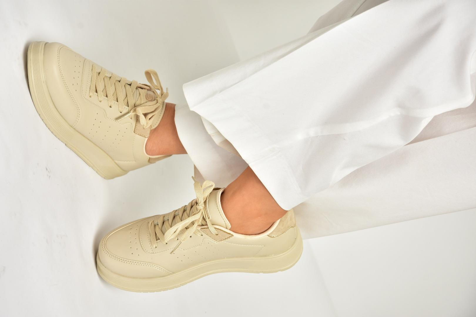 U702015809 Bej Spor Ayakkabı Sneakers