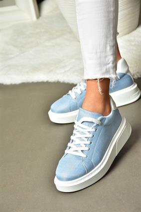 P848231410 Mavi/Beyaz Kadın Spor Ayakkabı Sneakers