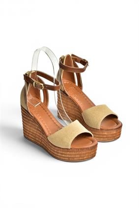 Y996559102 Vizon Dolgu Topuklu Kadın Ayakkabı