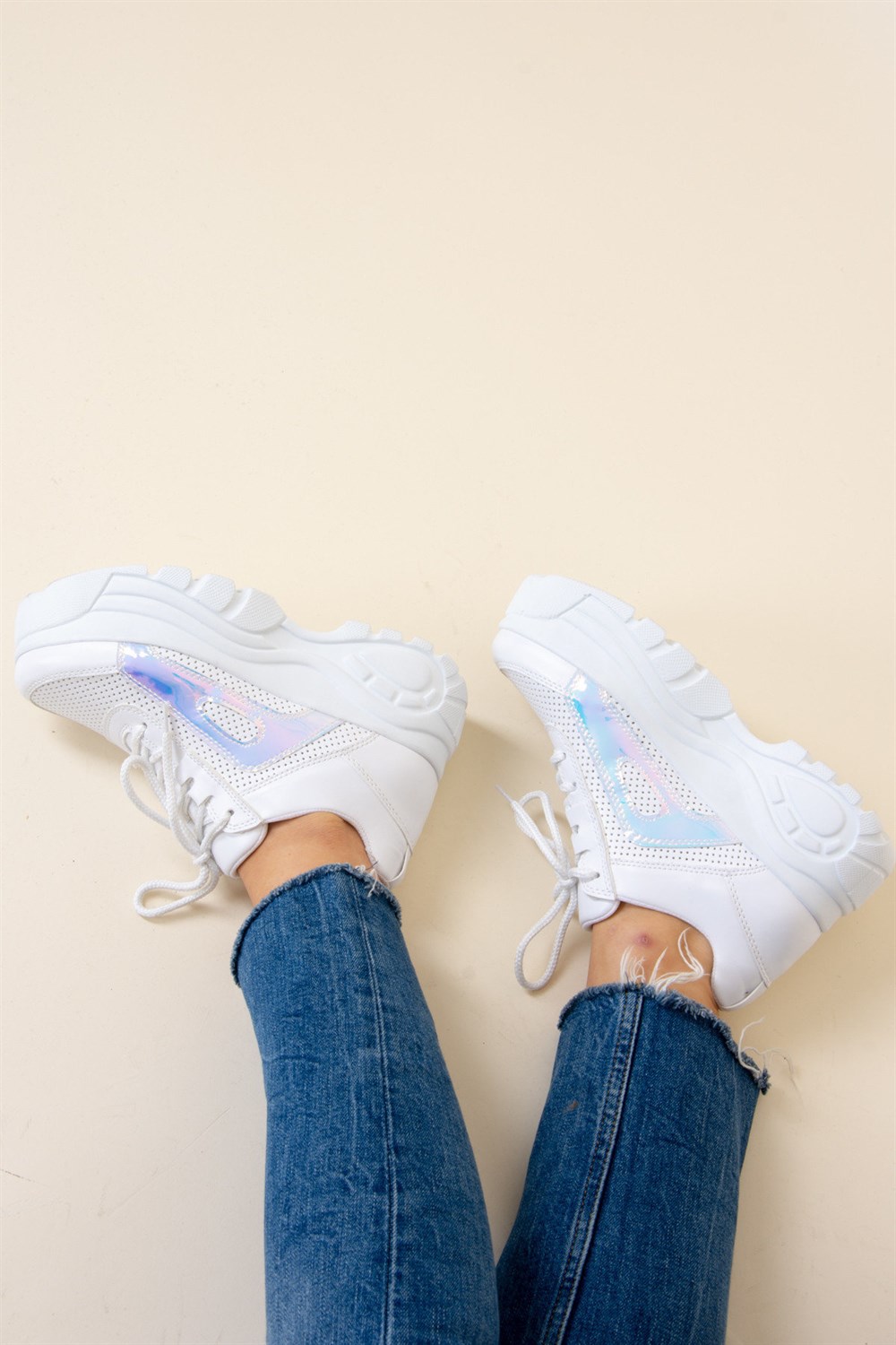 Beyaz Kadın Sneakers F267014449